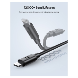 RAVPower TypeC-Lightning Cable 1m TPE Black