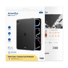 ArmorPro iPad Pro 13 Inch Clear Case With Camera Lense Protector