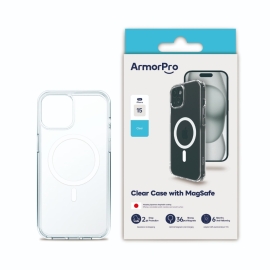 ArmorPro iPhone 15 Clear Case With Magsafe