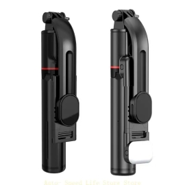 Selfie Tripod Build-in Detachable Remote with Extendable Length