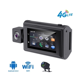 4G 3Inch Android10.0 Dash Cam GPS Navigation ADAS Car Dvr Camera Full HD 1080P