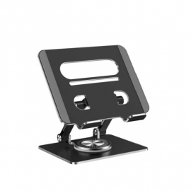 Aluminum Desktop Stand 360 Degree Rotatable Adjustable Height Tablet Holder