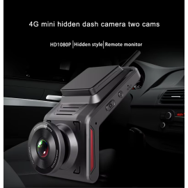 4G Sim Cloud Car Dash Camera Dvr With App Live Front and Rear Inside