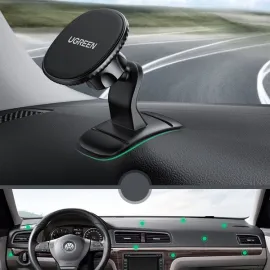 UGREEN Magnetic Car Phone Holder Adhesive for Dashboard Black