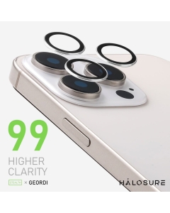 HALOSURE Geordi Camera Lens Protector - Clear For iPhone 16/16 Plus