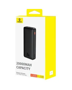 Baseus 20000 mAh Airpow Fast Charge Power Bank 20W Cluster Black