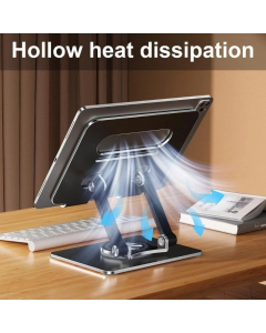 Aluminum Desktop Stand 360 Degree Rotatable Adjustable Height Tablet Holder