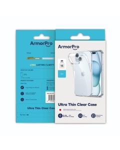 ArmorPro iPhone 15 Clear Case Armor Protection