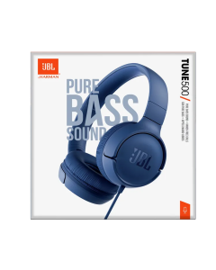 JBL Tune 500 Blue Wired Headphones