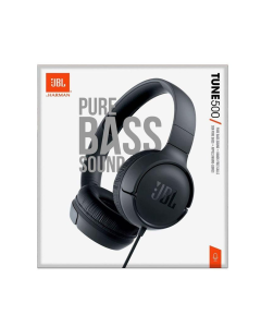 JBL Tune 500 Black Wired Headphones